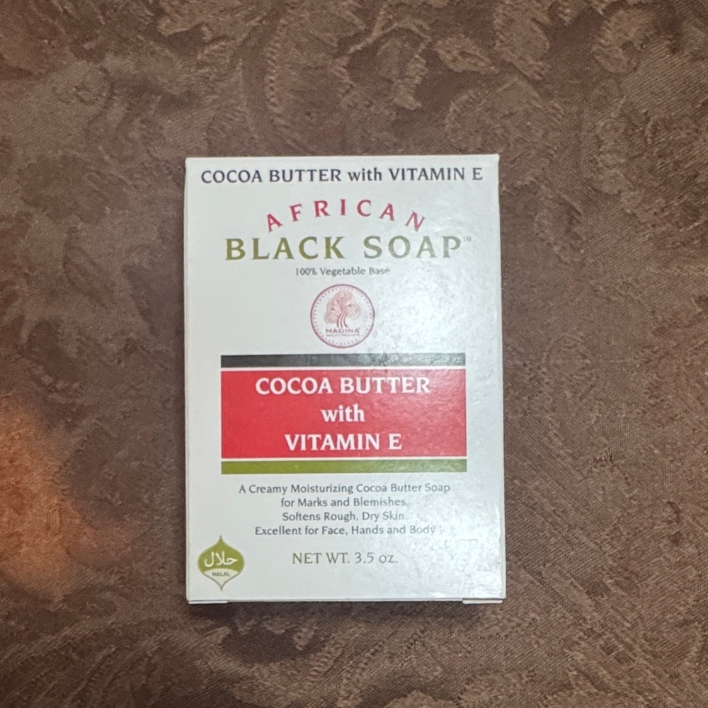 Madina: African Cocoa Butter Black Soap - 3½ oz. Bundle 4 & Save 4/$30